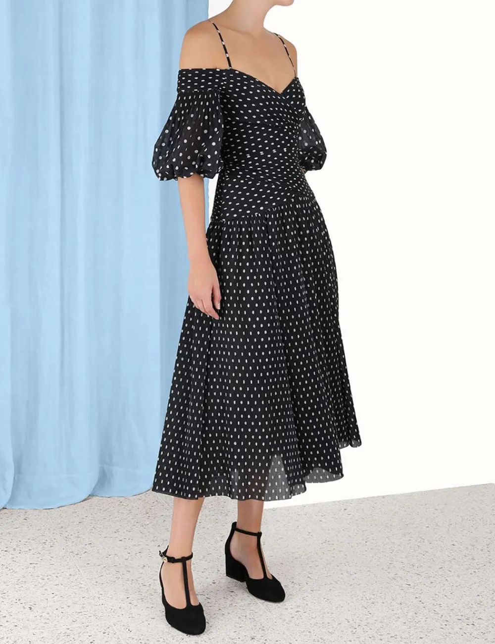 ZIMMERMANN Pleated Midi-Women Clothing