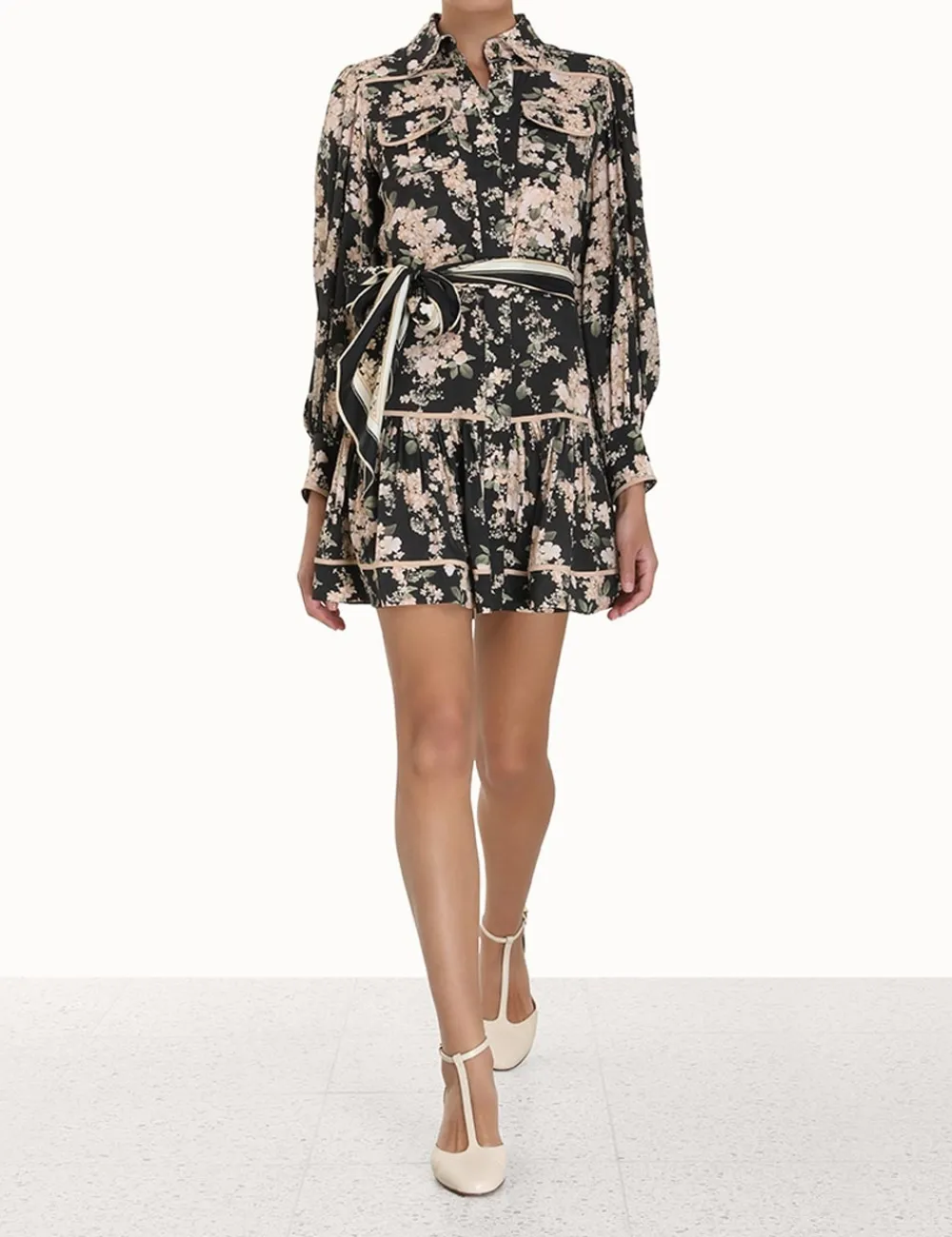 ZIMMERMANN Shirt Mini Dress-Women Luminosity
