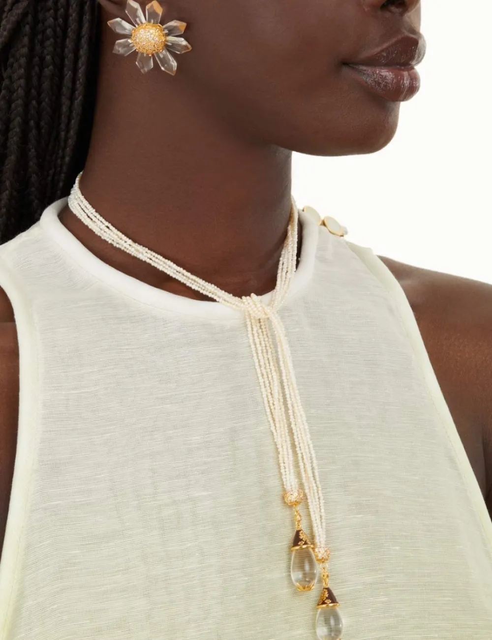 ZIMMERMANN Quartz Sunflower Earrings-Women Earrings