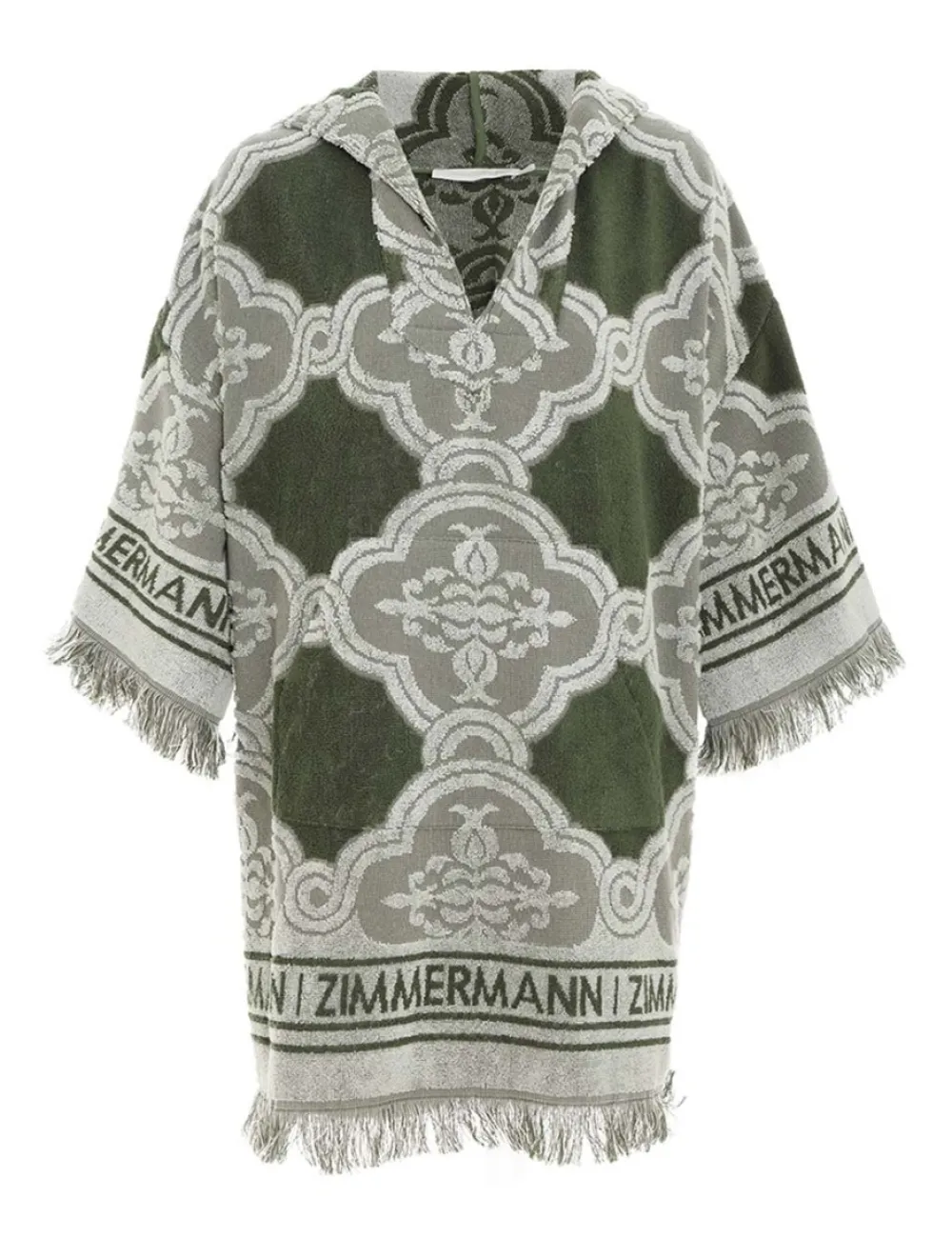 ZIMMERMANN Chintz Hooded Towel Mini Dress-Women Clothing