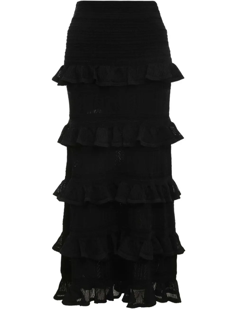 ZIMMERMANN Luminosity Ruffle Midi Skirt-Women Clothing
