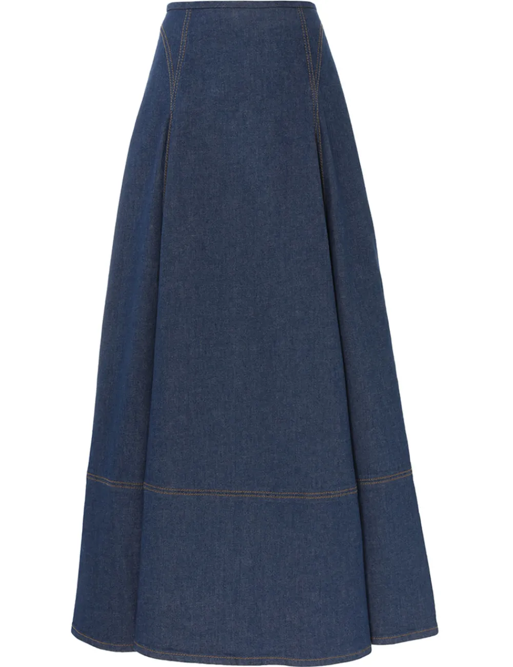 ZIMMERMANN Matchmaker Denim Flare Skirt-Women Skirts