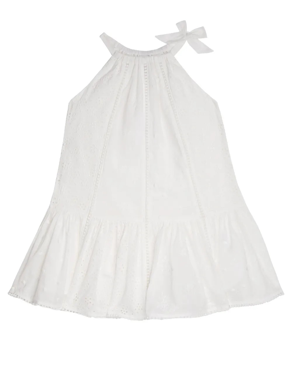 ZIMMERMANN Devi Lace Halter Dress-Women Clothing