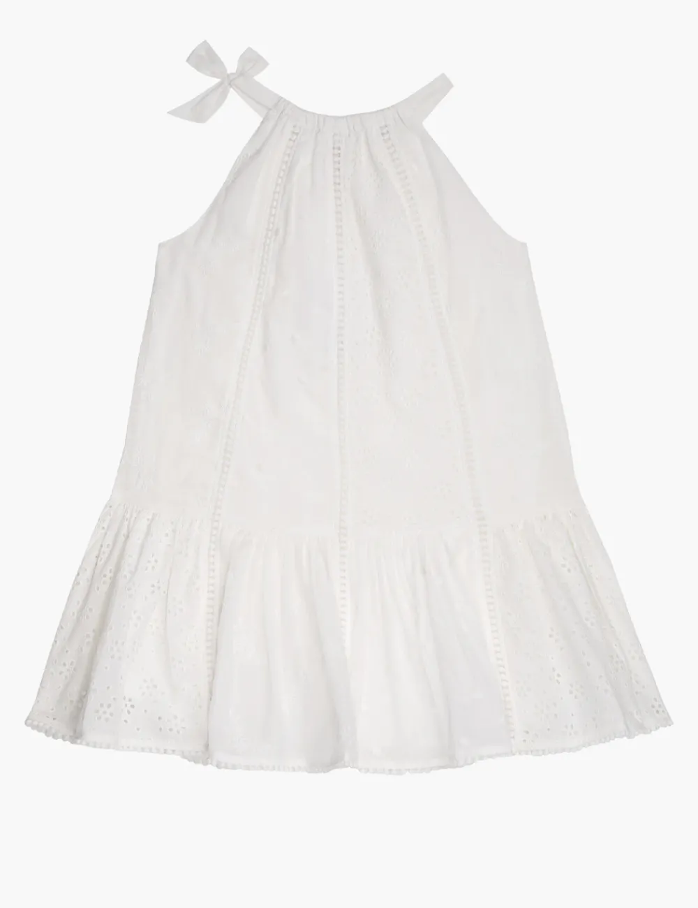 ZIMMERMANN Devi Lace Halter Dress-Women Clothing