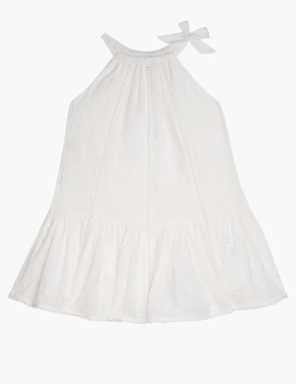 ZIMMERMANN Devi Lace Halter Dress-Women Clothing