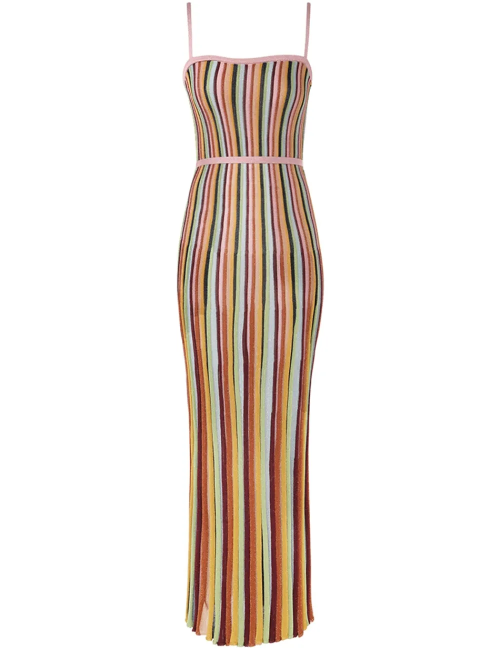 ZIMMERMANN Alight Stripe Midi Dress-Women Dresses & Coverups