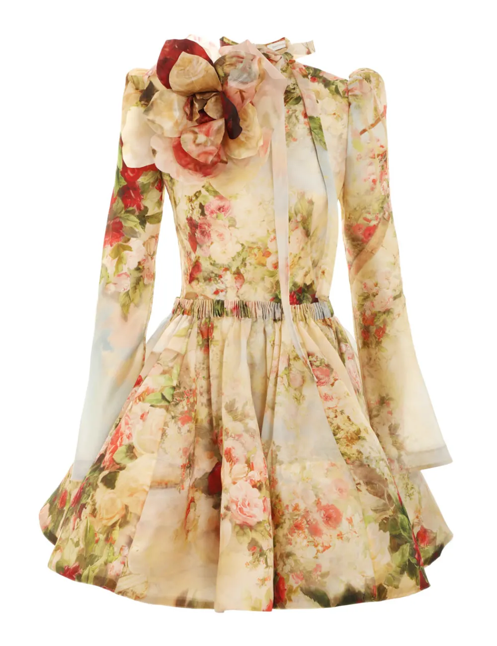 ZIMMERMANN Luminosity Ruched Mini Dress-Women Luminosity