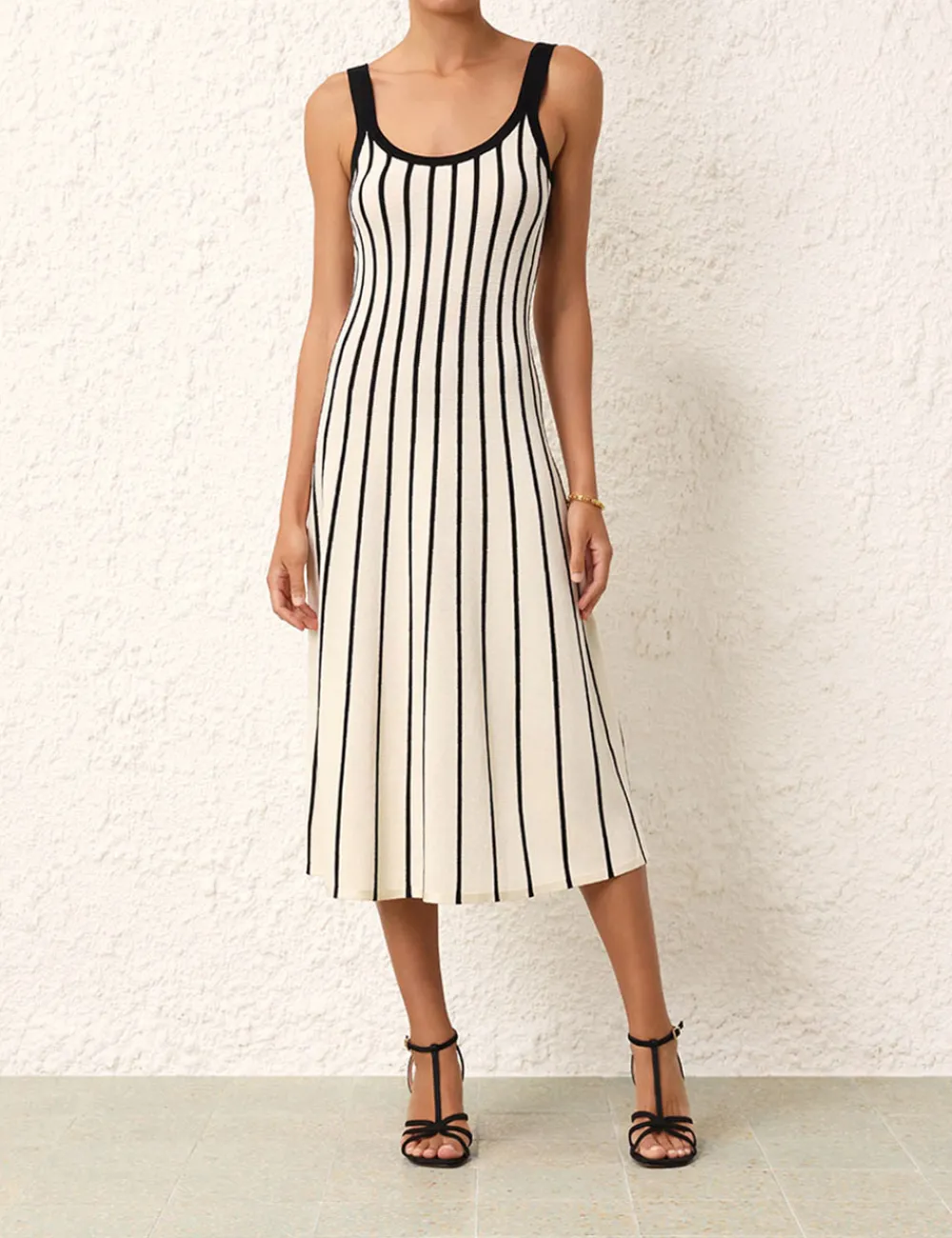 ZIMMERMANN Matchmaker Stripe Tank Dress-Women Knitwear