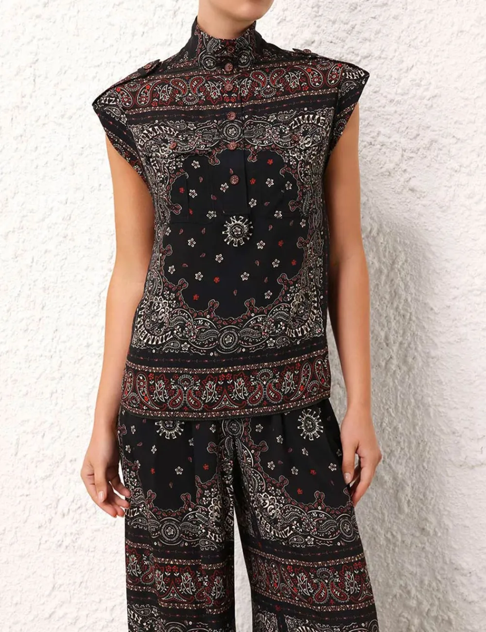 ZIMMERMANN Utility Shirt-Women Tops