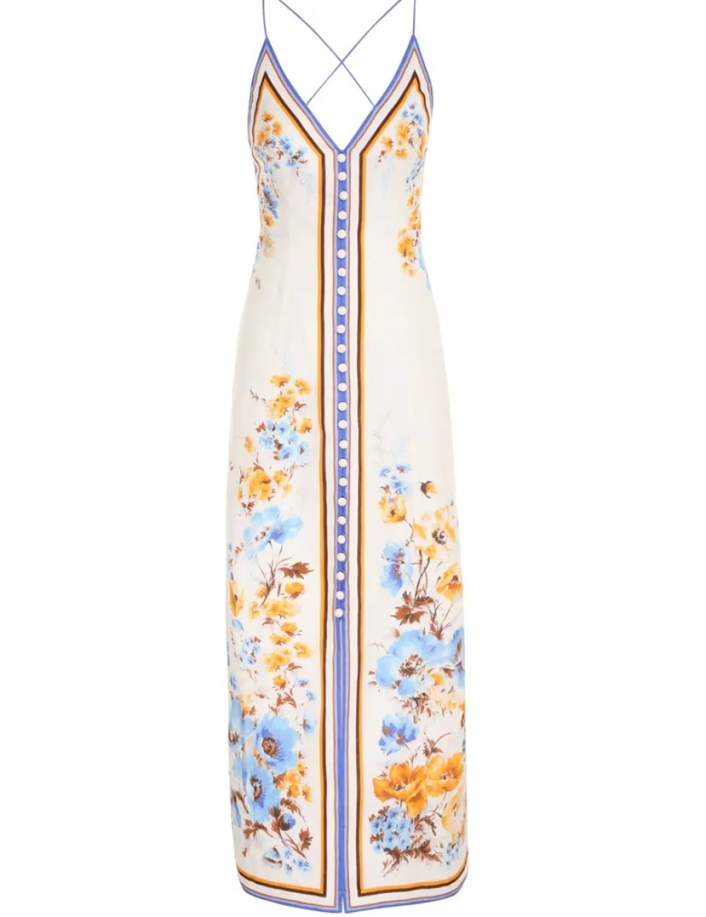 ZIMMERMANN Halcyon Slip Dress-Women Dresses & Coverups