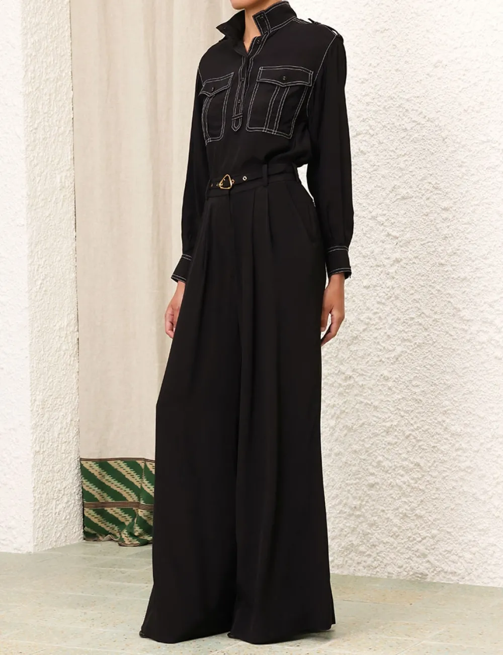 ZIMMERMANN Double Tuck Pant-Women Clothing