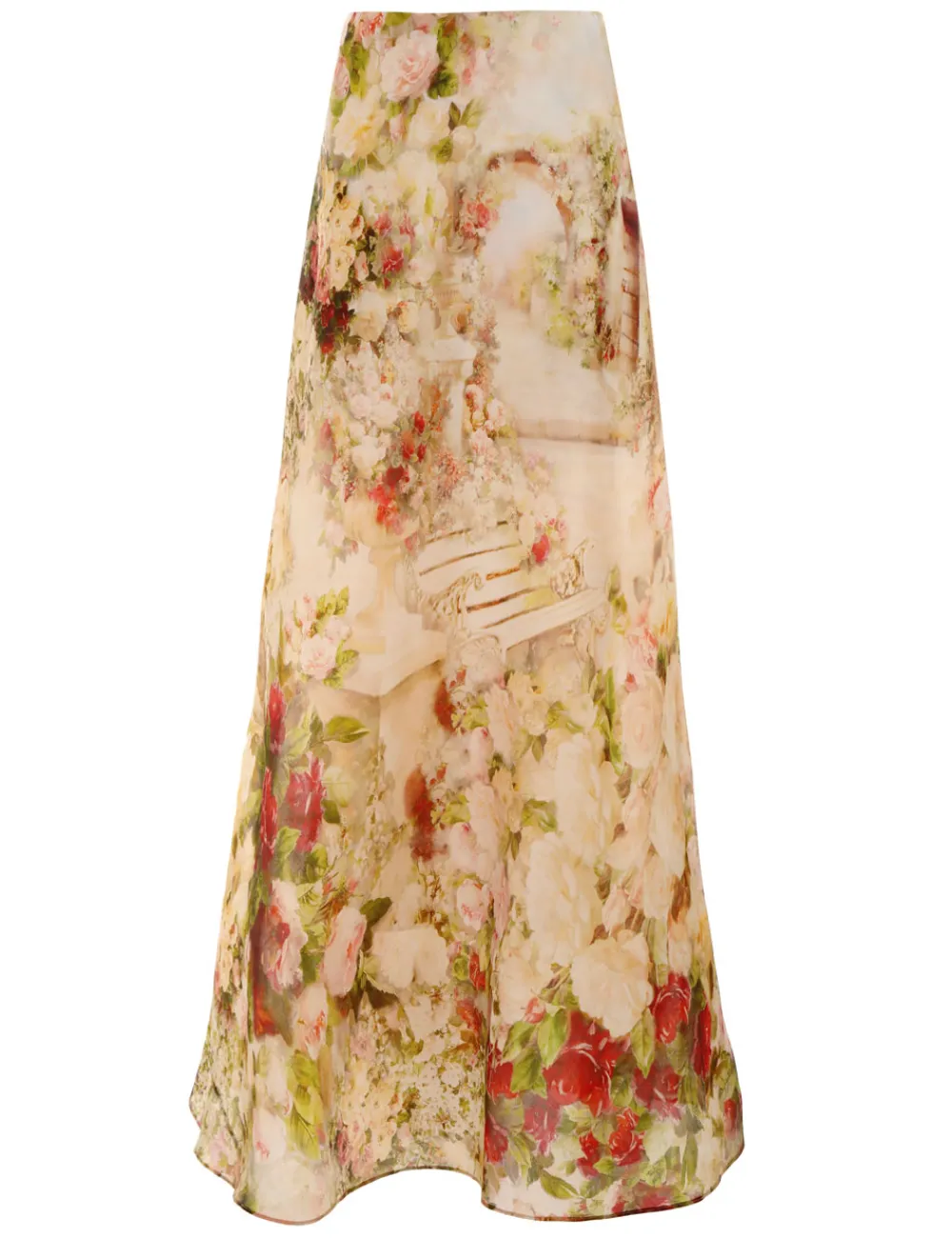 ZIMMERMANN Luminosity Flare Skirt-Women In Denim