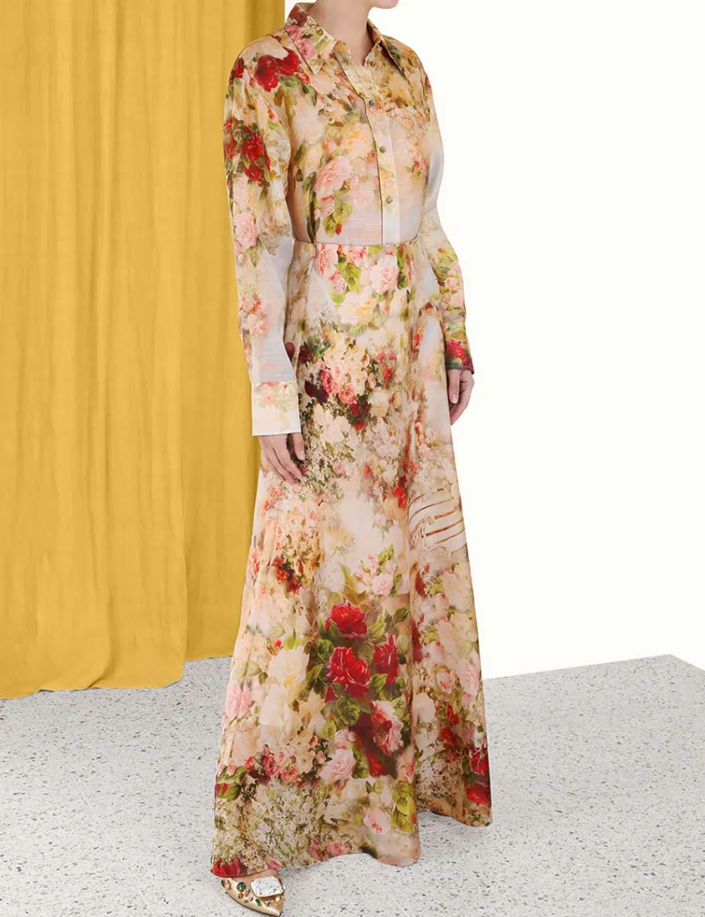 ZIMMERMANN Luminosity Flare Skirt-Women In Denim