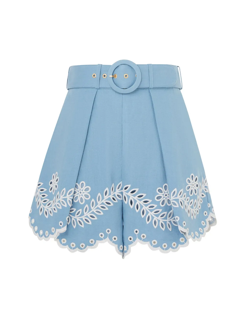 ZIMMERMANN Junie Embroidered Short-Women Shorts & Pants