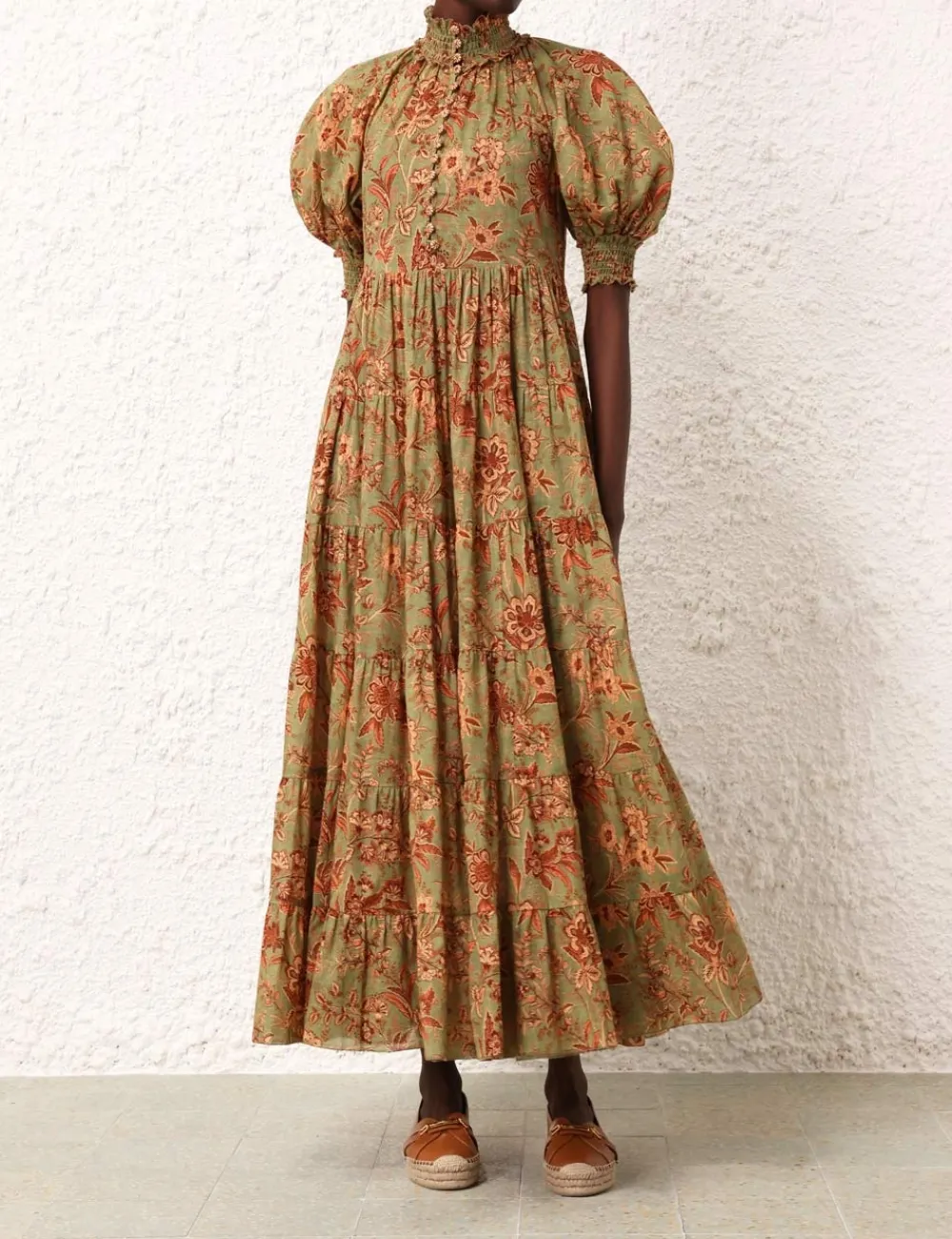 ZIMMERMANN Junie Tiered Swing Maxi Dress-Women Clothing