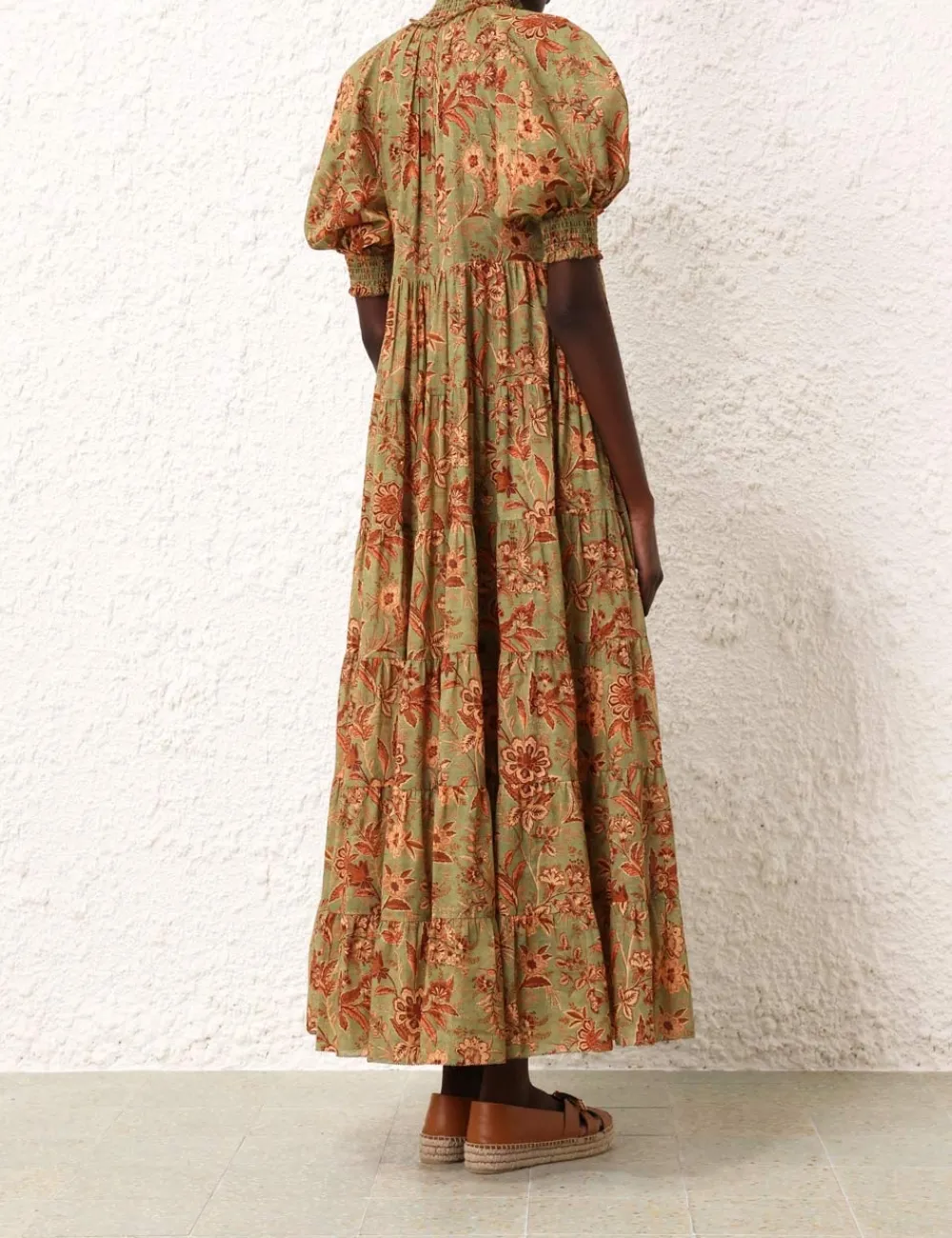 ZIMMERMANN Junie Tiered Swing Maxi Dress-Women Clothing