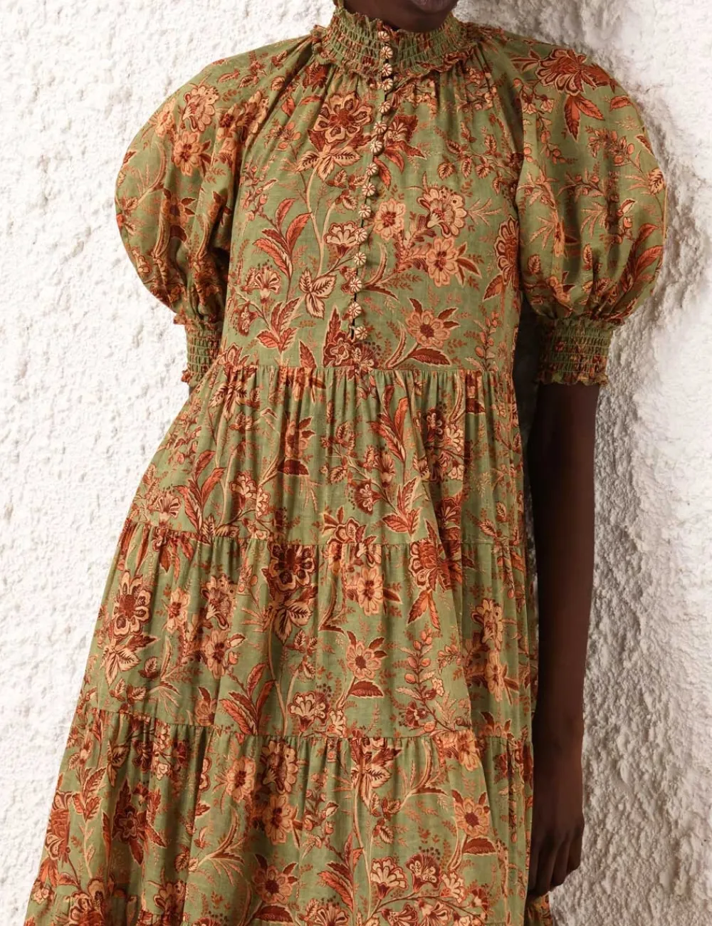 ZIMMERMANN Junie Tiered Swing Maxi Dress-Women Clothing