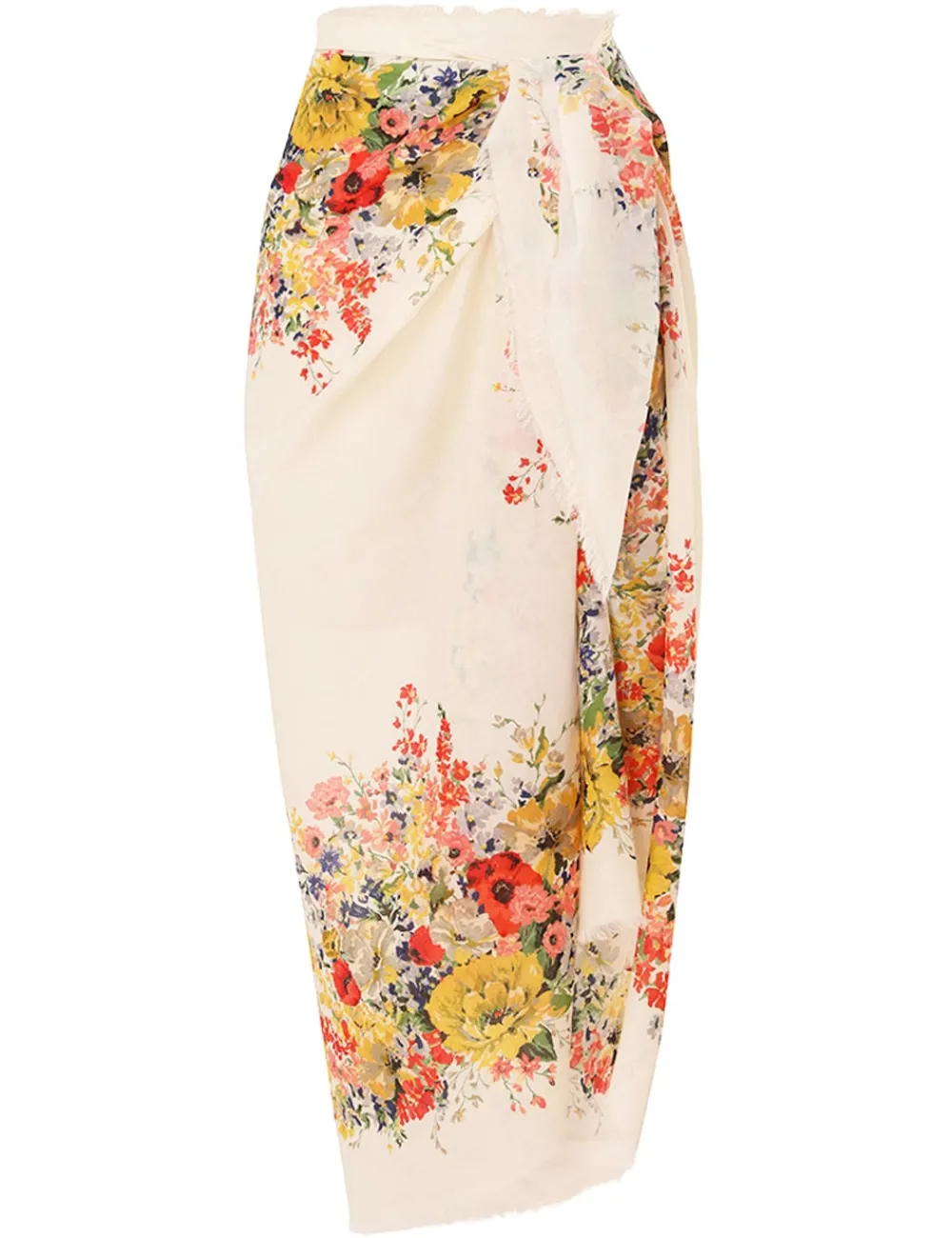 ZIMMERMANN Printed Cotton Pareo-Women Accessories