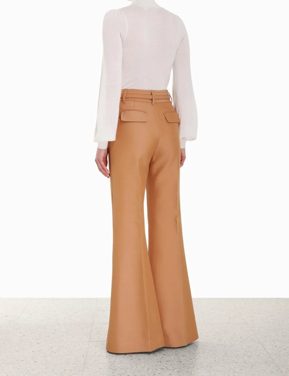ZIMMERMANN Luminosity Wide Leg Pant-Women Clothing