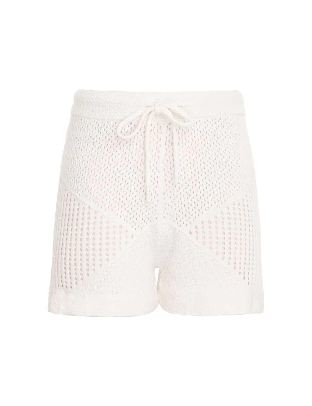 ZIMMERMANN Raie Mesh Knit Shorts-Women Knitwear
