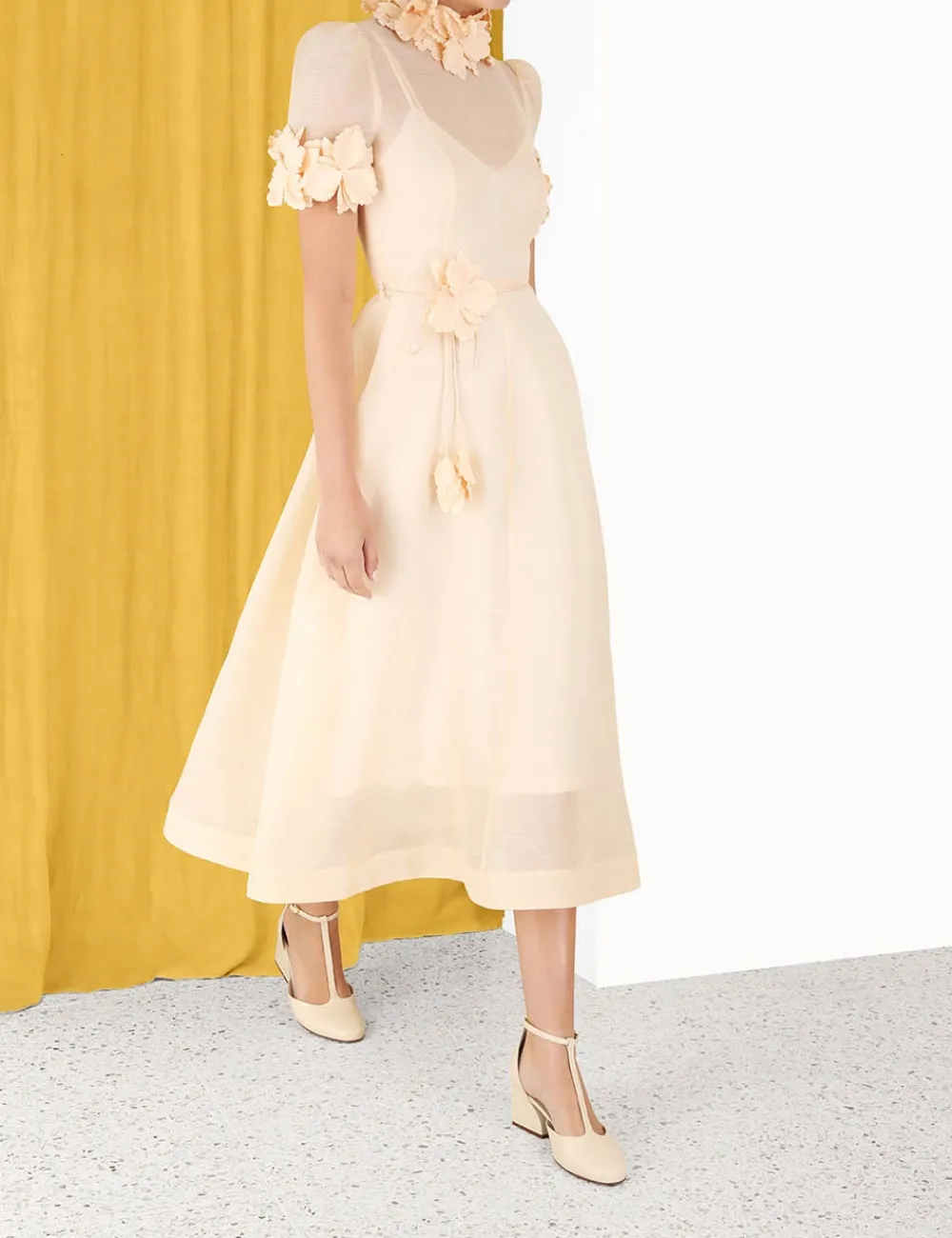 ZIMMERMANN Luminosity Liftoff Flower Midi-Women Dresses