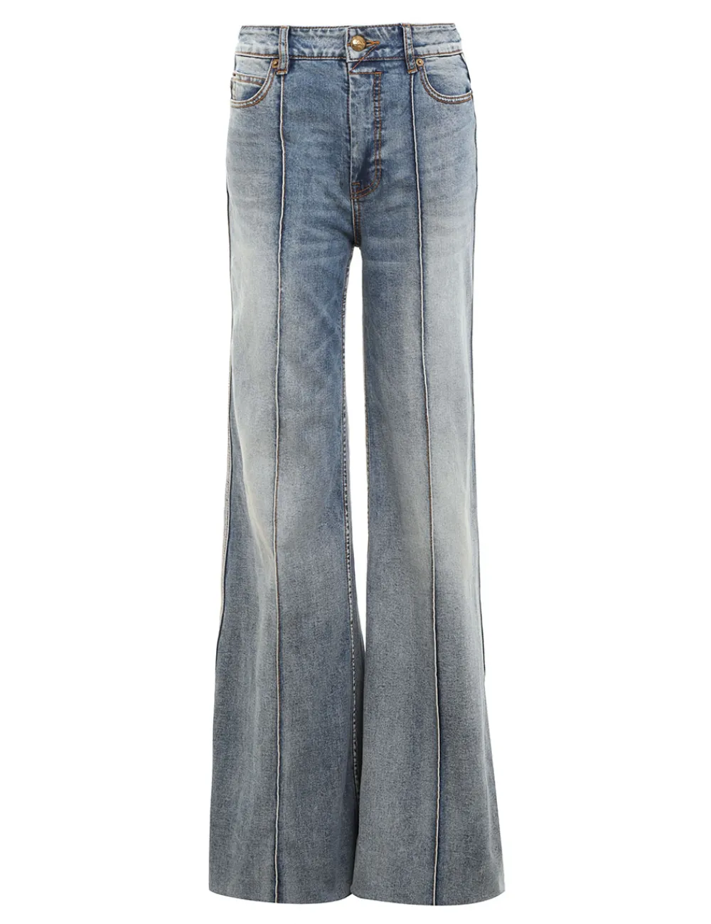 ZIMMERMANN Luminosity Wide Leg Jean-Women Shorts & Pants