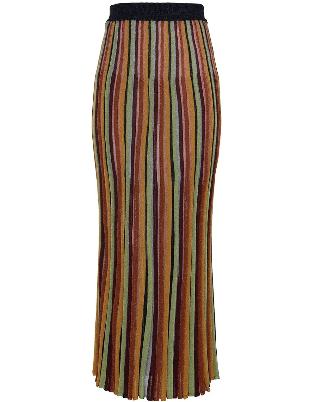 ZIMMERMANN Alight Stripe Midi Skirt-Women Knitwear