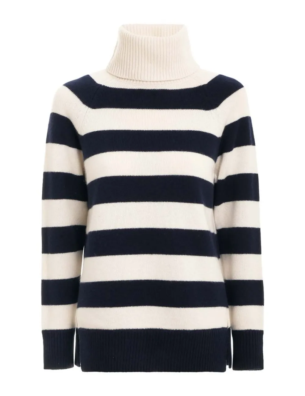 ZIMMERMANN Striped Roll Neck Sweater-Women Clothing