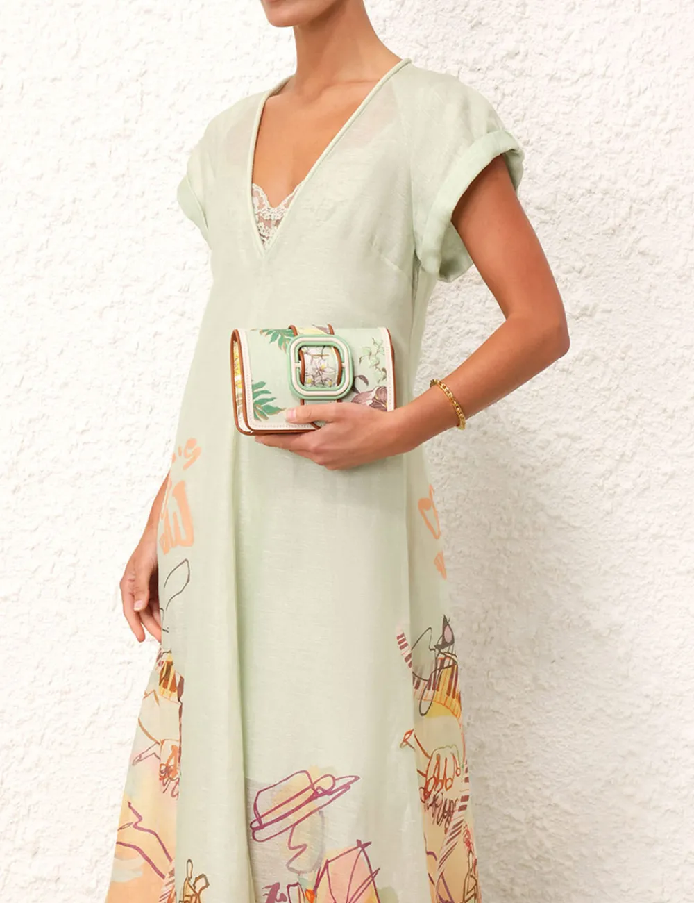 ZIMMERMANN Printed Small Cross Body Bag-Women Bags