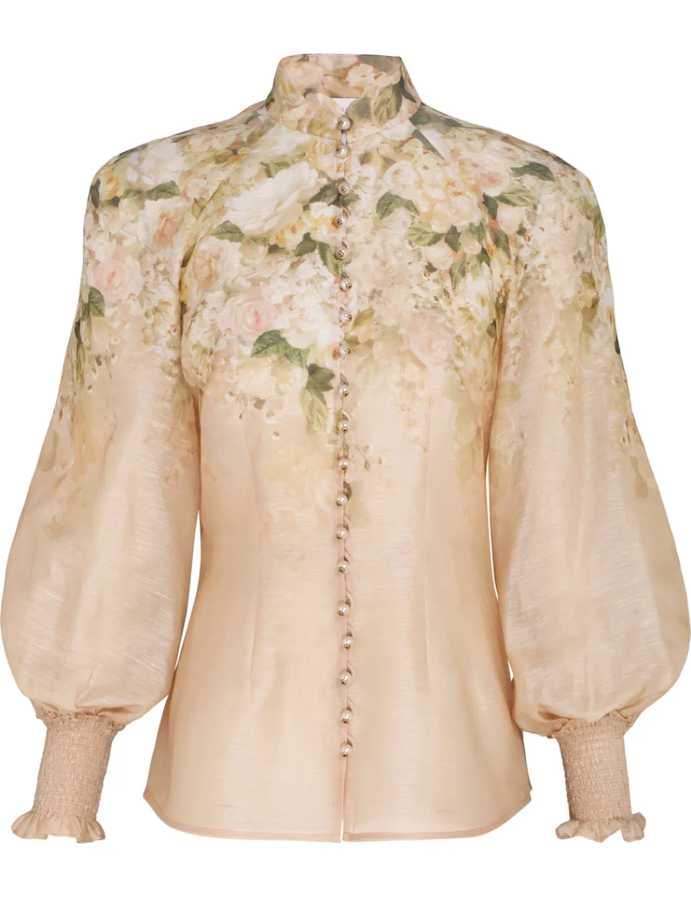 ZIMMERMANN Sensory Buttoned Blouse-Women Clothing