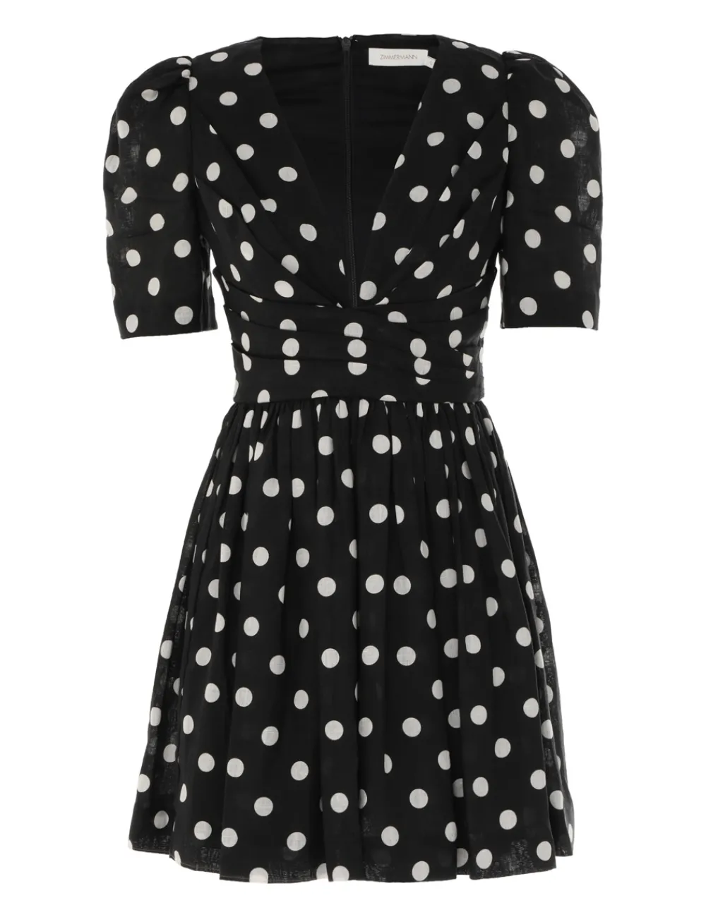 ZIMMERMANN V Neck Mini Dress-Women Dresses