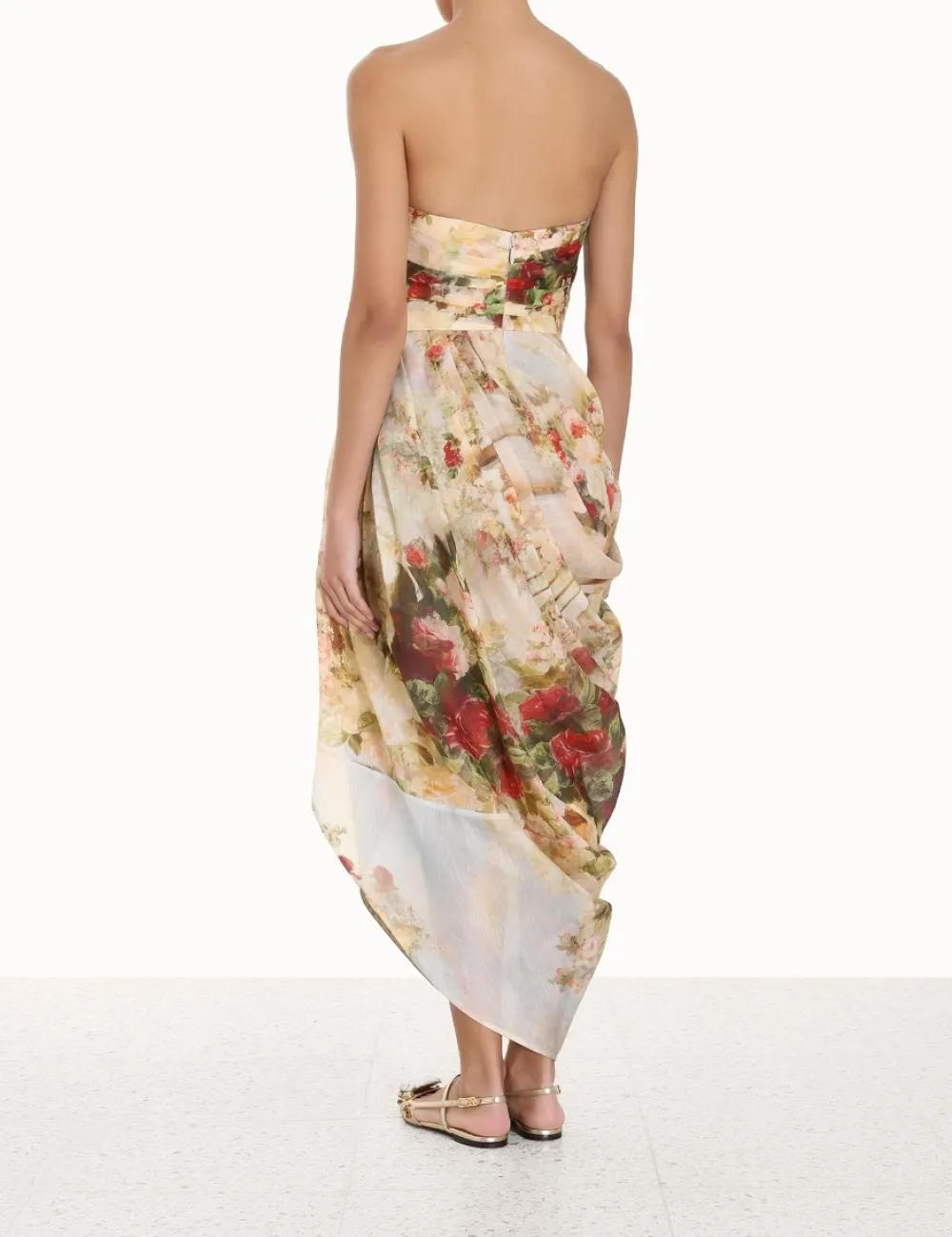 ZIMMERMANN Luminosity Strapless Midi-Women Clothing