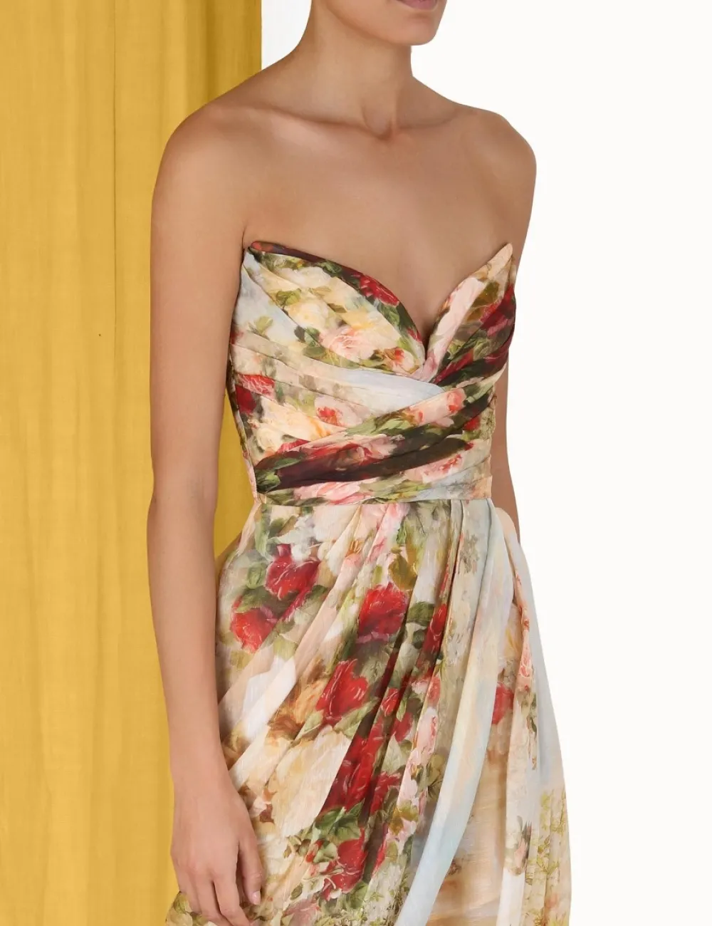 ZIMMERMANN Luminosity Strapless Midi-Women Clothing