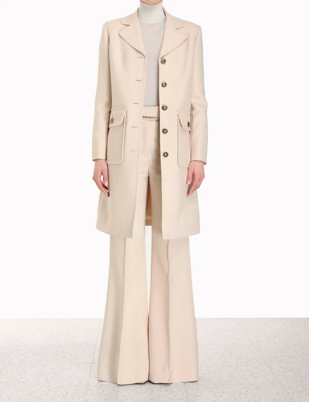 ZIMMERMANN Lyrical Patch Pocket Coat-Women Jackets & Coats