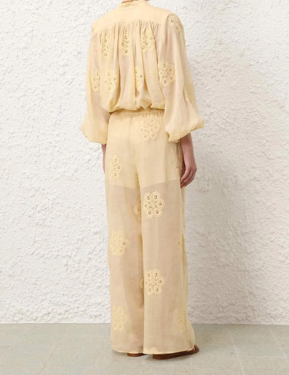 ZIMMERMANN Acadian Embroidered Pant-Women Shorts & Pants