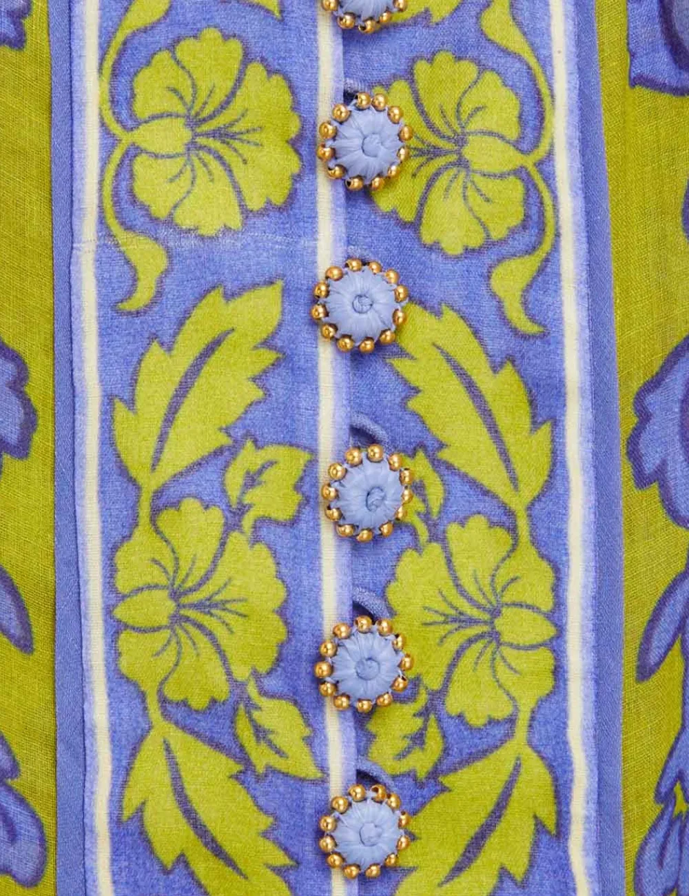 ZIMMERMANN Raie Lantern Mini Dress-Women Dresses & Coverups