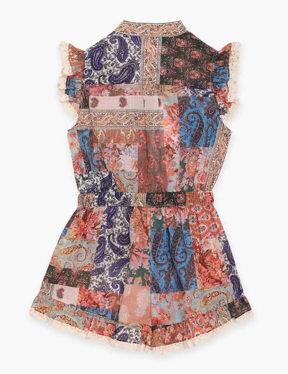 ZIMMERMANN Devi Frill Playsuit-Women Clothing