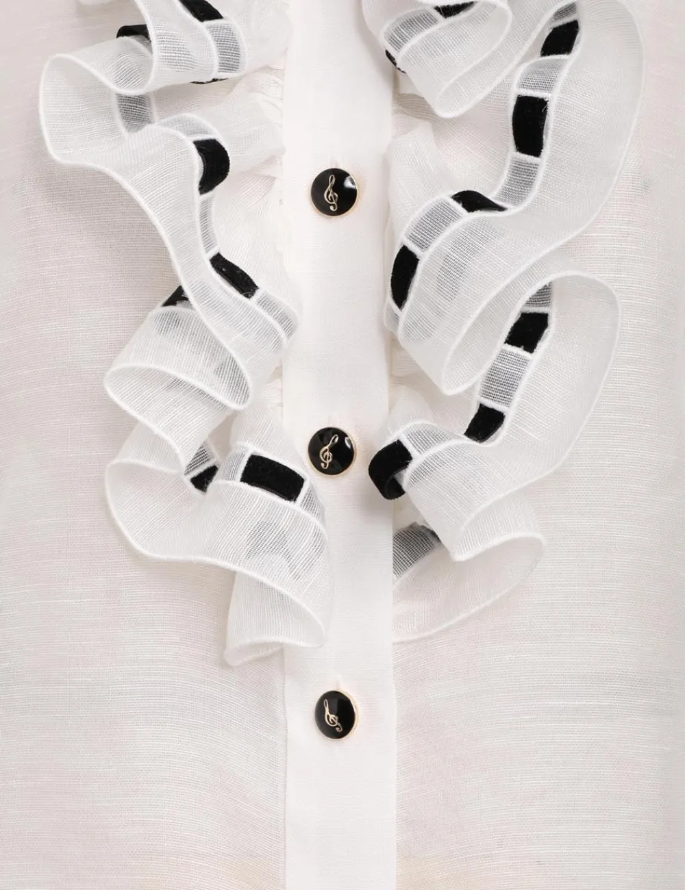 ZIMMERMANN Matchmaker Tuxedo Body Shirt-Women Clothing