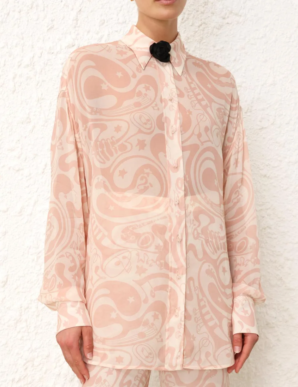 ZIMMERMANN Matchmaker Relaxed Shirt-Women Tops