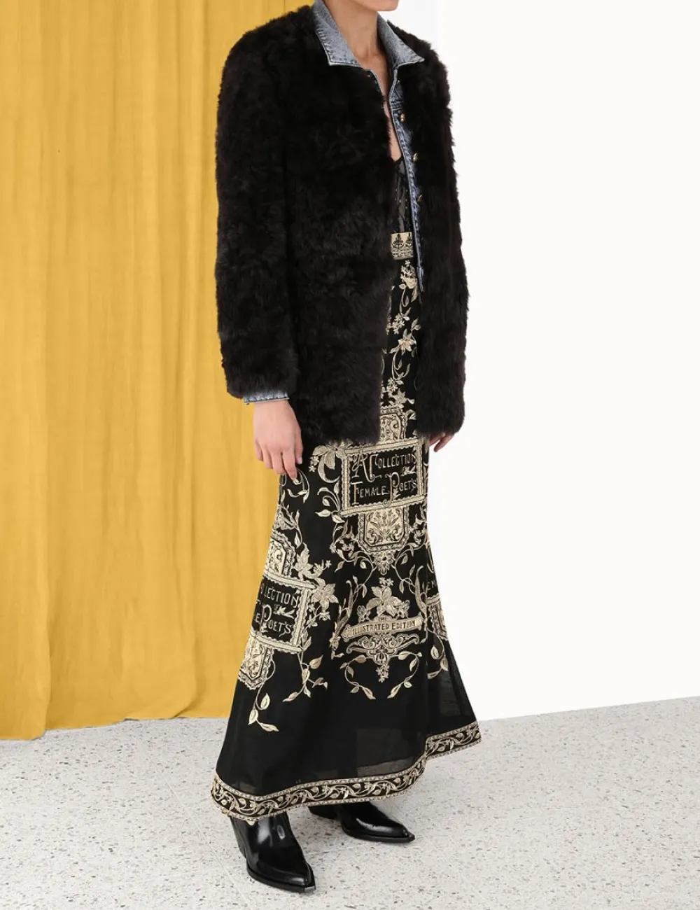 ZIMMERMANN Lyrical Embroidery Maxi Skirt-Women Luminosity