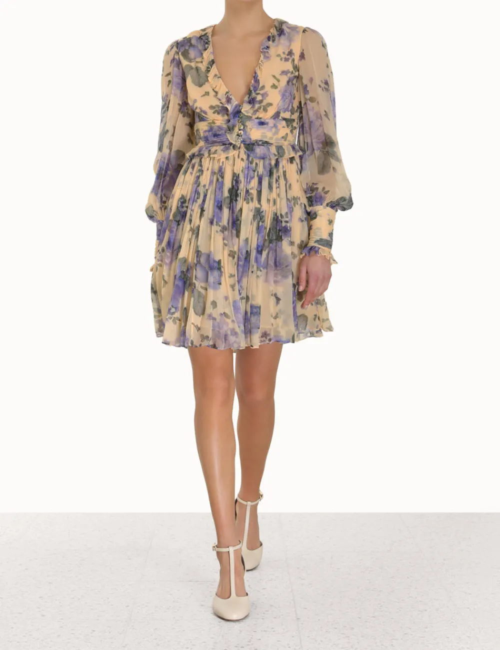 ZIMMERMANN Lyrical Ruffle Mini Dress-Women Clothing