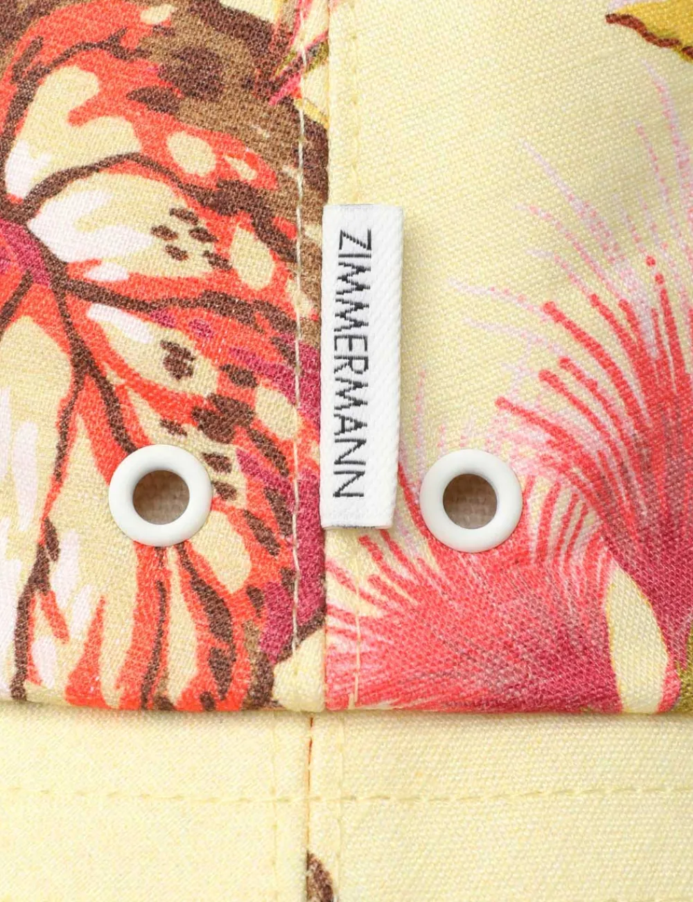 ZIMMERMANN Printed Canvas Bucket Hat-Women Hats