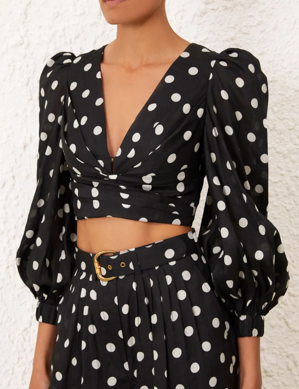 ZIMMERMANN Tuck Bodice Top-Women Tops