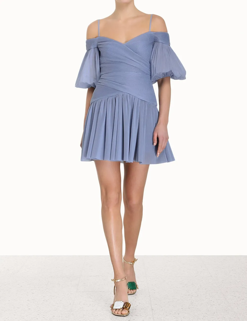 ZIMMERMANN Pleated Mini-Women Clothing