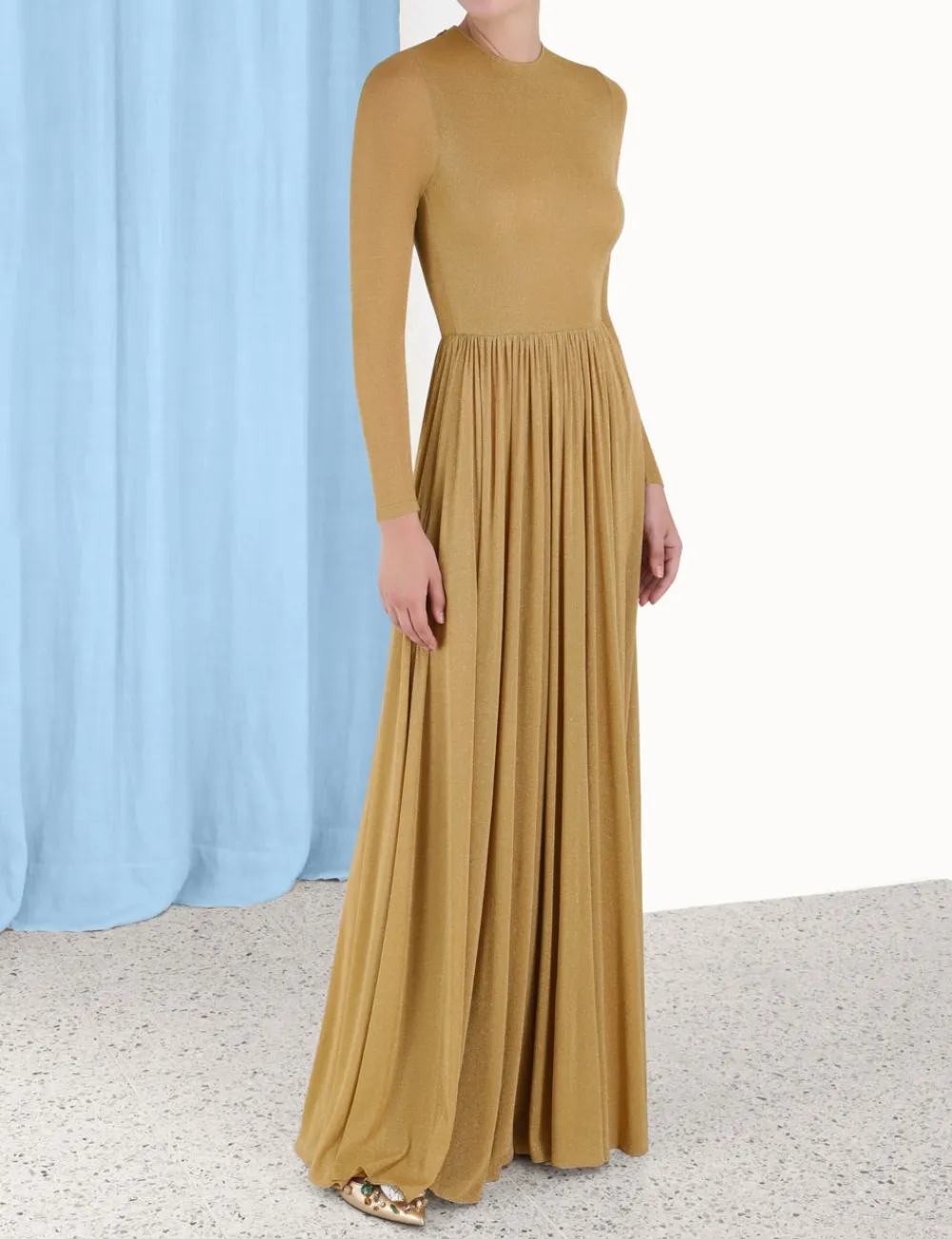 ZIMMERMANN Lyrical Lurex Gown-Women Dresses