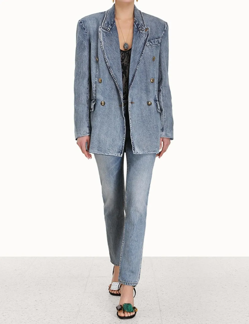 ZIMMERMANN Luminosity Stovepipe Jean-Women Denim