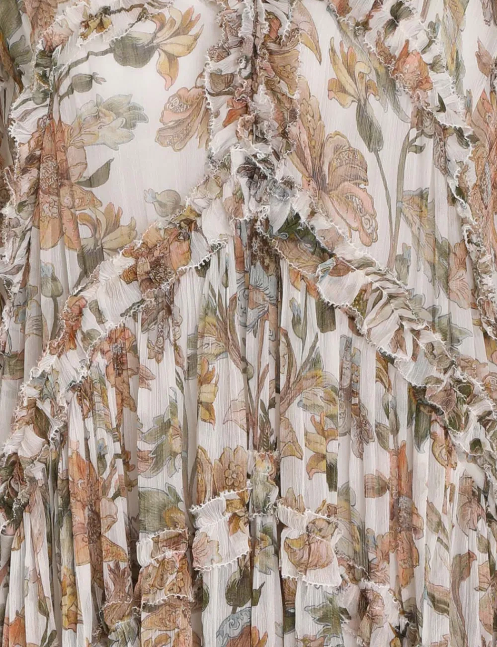 ZIMMERMANN Chintz Billow Frill Mini Dress-Women Clothing