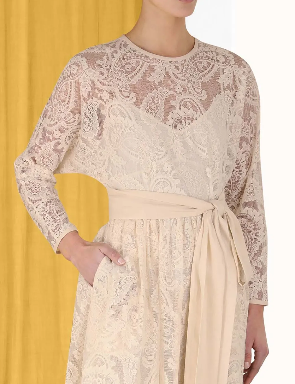 ZIMMERMANN Lyrical Lace Tie Midi-Women Clothing