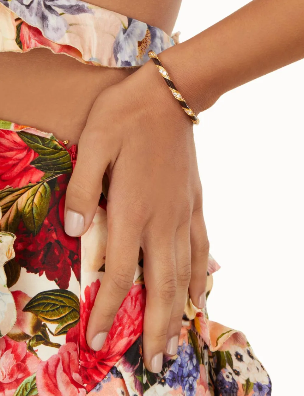 ZIMMERMANN Candy Stripe Pave Cuff-Women Bracelets