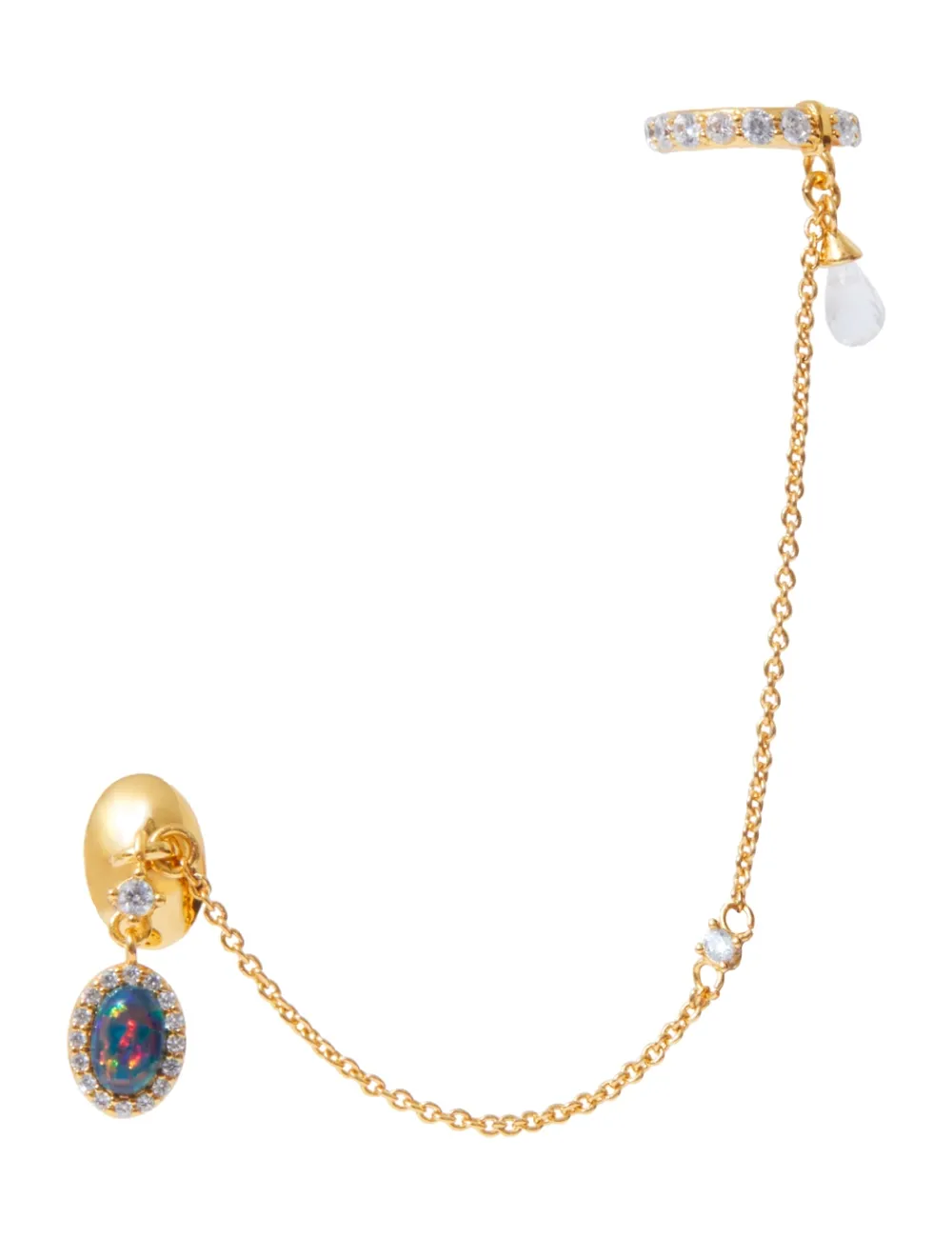 ZIMMERMANN Austral Draped Huggie-Women Jewellery